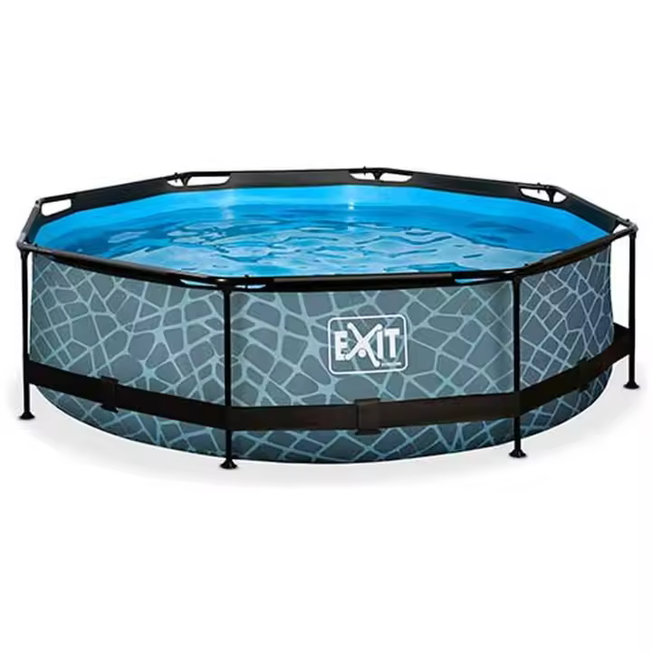 Simba Exit Piscina Con Bomba De Filtración 300Cm Gris Piedra - 1