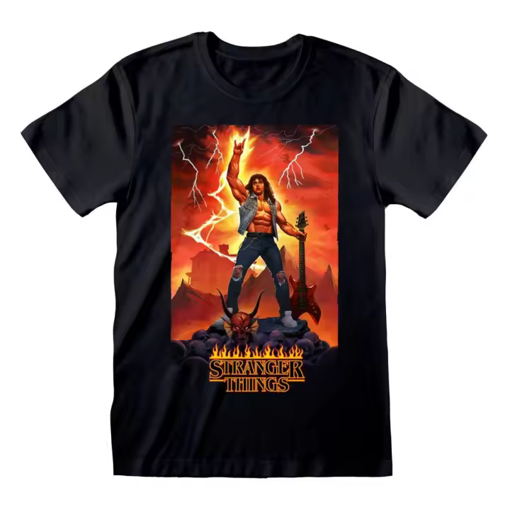 Stranger things camiseta eddie rocks talla m - 1