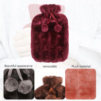 Funda De Botella De Agua Caliente De 2000ml Con Peluche Protección Invierno Resistente Al Frío Y Al Calor Funda Suave Para Botella De Agua Caliente - details 8