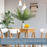 2PCS Plantas Tropicales Artificiales De Palmera Con Hojas De Ferro Y Hierba Falsa Arbustos De Plástico Para Decoración De Jardín Y Habitaciones - details 1