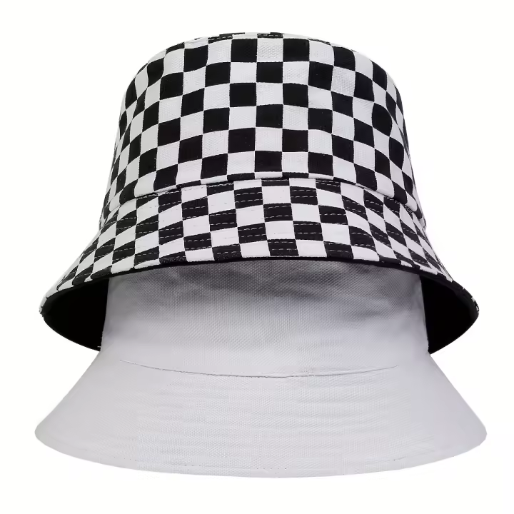 Sombrero De Pescador Doble Cara Para Mujeres Y Hombres Sombreros De Alforja De Algodón Unisex Para Exteriores Protección Solar Estilo Casual - 1