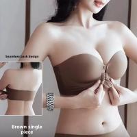 Bralette Invisibles Para Mujer Sin Tirantes Antideslizantes Y Anti Caída Pequeño Pecho Rejilla Invisible Con Almohadilla De Pecho Para Prevenir Exposición - details 4