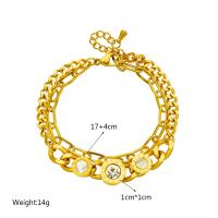 Pulsera De Acero Inoxidable 316L Con Numeros Romanos Y Zirconia Para Mujeres Y Niñas Pulsera De Cadena Multicapa Joyería De Muñeca Regalos Para Cumpleaños - details 6