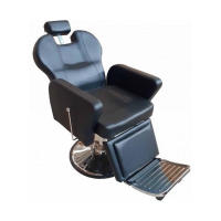 Silla Barbería Ergonómica EROS para Barbería, Peluquería y Salón - Color NEGRO - Altura Ajustable, Giratoria y Cómoda. - details 2