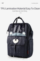 Bolsa De Diaper Impermeable Para Mamá Con Diseño Cartoon Gran Capacidad Para Viajes Bolsa De Bebé Con Estilo Mochila Para Calefacción Y Carrito De Bebé - details 10