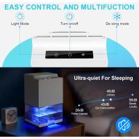 BIT Deshumidifier 1000 mlDeshumidificadores de Aire Eléctricos Silenciosos para Habitaciones de Hasta 20m LAV Absorbedor de Huedad LED Portátil Desfreezación/Apagado AutomáticoBaño Dormitorio Oficina - details 0