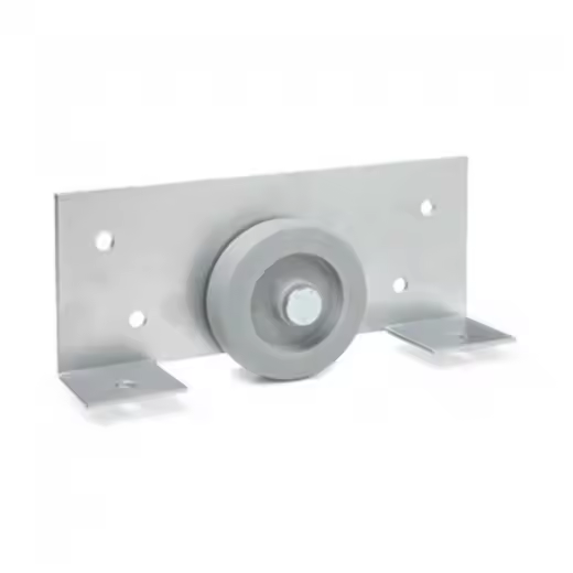 RUEDA PEBERA 50mm. RECTANGULAR GRIS CON BANDA DE RODADURA DE GOMA 60KG - 1