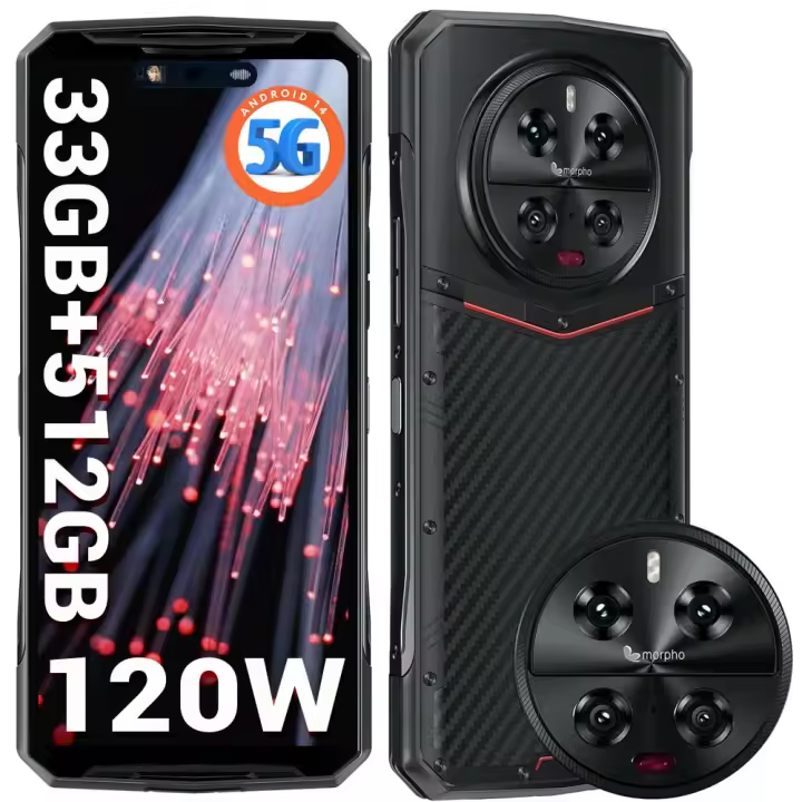 DOOGEE DK10 Movil Irrompible 5G 32GB+512GB, 2.5K AMOLED 6.67" FHD+ 120Hz Cámara Cuádruple 64MP+50MP Smartphone NFC/WiFi6 - 1