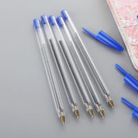 50Pcs Bolígrafos De Punto Redondo 1.0mm Azul Y Negro Plásticos Suministros Escolares Y De Oficina Larga Duración Escritura Suave Regalo Para Estudiantes - details 7