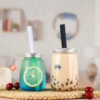4 PCS Tenedores De Té Boba Reutilizables De Silicona Extra Grandes Para Batidos Y Té Con Cepillo De Limpieza - details 0