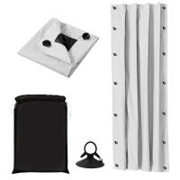 Cortina De Ventana Portátil Y Desmontable 100% Blackout Con Ventosas Para Sala De Estar Y Dormitorio Bloqueo De Calor Y Luz Natural Moderno - details 11
