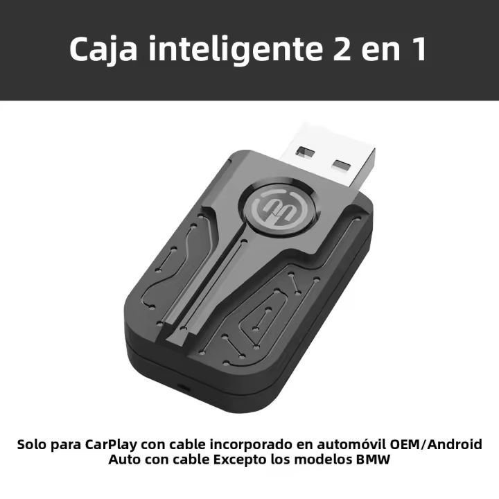 Adaptador Wireless Android Auto Carplay Mini Ai Box Dongle Para VW Audi Toyota Mazda Nissan Chevrolet Suzuki Subaru Kia Ford Opel - 1