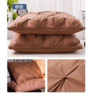Almohada De Pluma De Ganso Blanca Para Invierno 100% Algodón Capa Superior Estilo 3D Rectangular Para Cuello Queen King Tamaño De La Cama - details 11