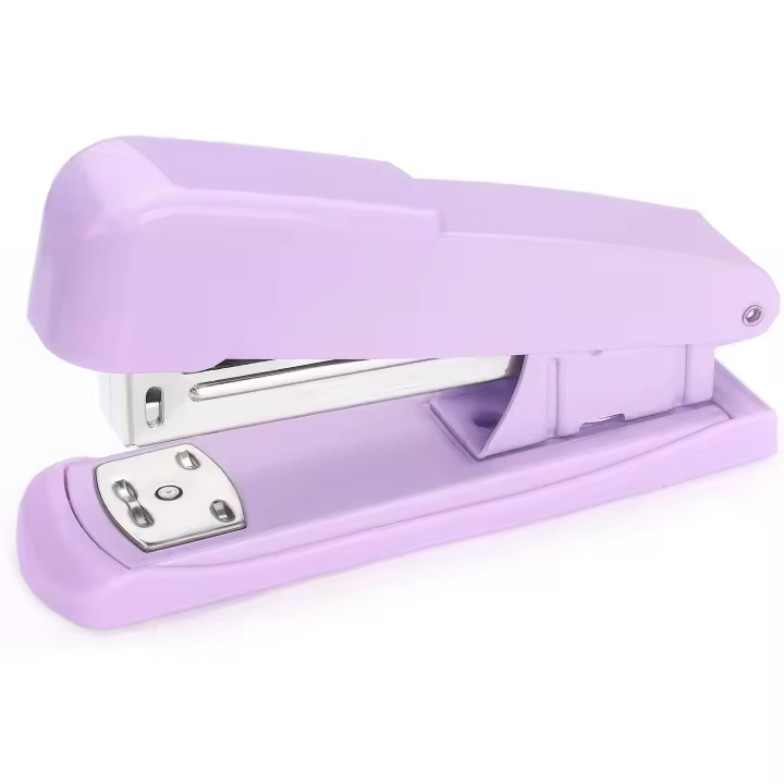 Grapadora, grapadora de oficina, grapadora de escritorio, grapadora para escritorio (púrpura) - 1