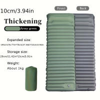 Colchón De Campaña Ultraligero Inflable Con Bomba Integrada 10cm Para Pesca Senderismo Viajes Y Acampar Material PVC - details 7