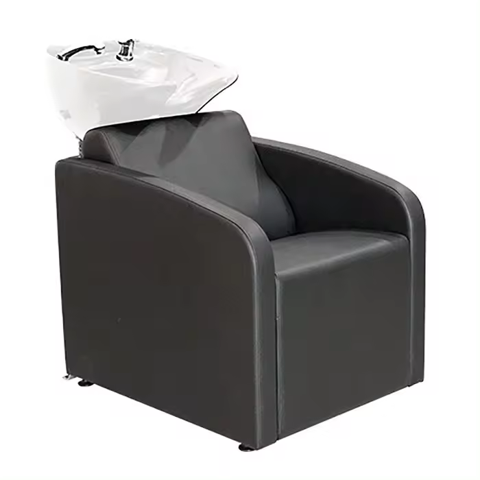 Lavacabezas con pica blanca y respaldo ergonómico Modelo LBH Mullet - 1