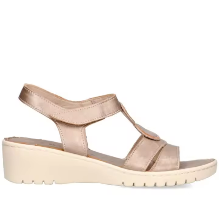 Flexpies Sandalia Cuña Confort de Mujer 672 Bronce - 1