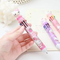 Nuevo Sanrio 18/36pcs Bolígrafo De Punto De Sombra 0.7mm Hello Kitty 10-colores Dibujo Animado Para Escritura Estudiantes Suministros Escolares Y Oficina - details 6