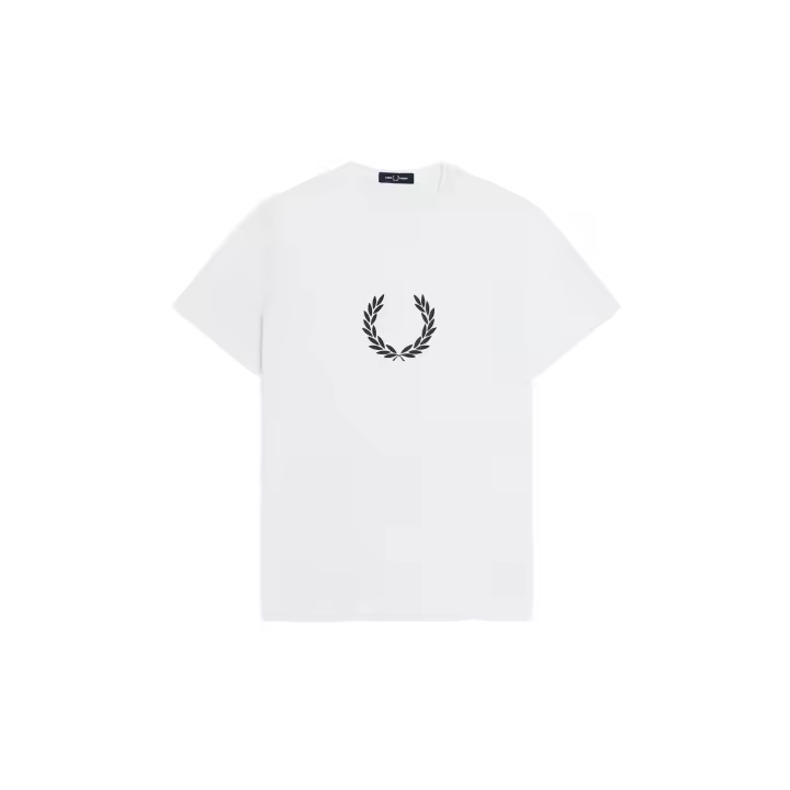Fred Perry Laurel Wreath Graphic T-Shirt White - 1