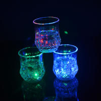Copa De Whisky LED Automática Multicolor Estilo Vidrio Cortado Para Fiesta De Navidad Bar Club Con Luces Que Se Encienden Al Beber Vino Cerveza - details 7
