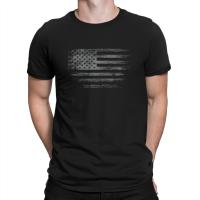 Camiseta De Algodón Puro Para Hombre Con Bandera De Estados Unidos Regalo Distintivo Camiseta Casual De Cuello Redondo - details 0