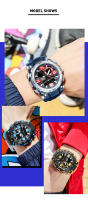 Reloj De Pulsera Deportivo SMAEL Para Hombres Dual Display Resistente Al Agua Cronógrafo Militar Con Pantalla LED Y Luz Retroiluminada - details 13