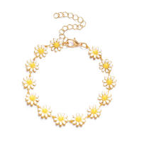 Pulsera De Daisy Floral Dulce Moda Minimalista Aestética Encanto Flor Para Mujer Joyería De Boda Fiesta Regalo - details 13
