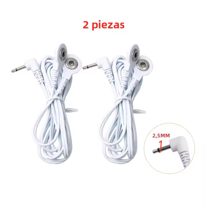 Cable De Electrodo Para Estimulador De Nervios Y Músculo TENS Acupuntura Línea Eléctrica Masajeador Conector Pads De Electrodo - 1