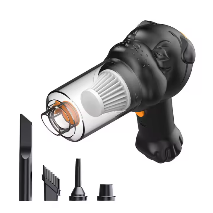 Aspirador de Mano Sin Cable para Coche Powerful-Soplador Aire para PC y Polvo - Mini Aspirador Portátil Coche Recargable 12000pa-función Inflador y Envase Al Vacío-batería Duradera 2000mah - 1