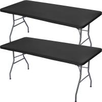 Cubierta De Mesa Plegable Rectangular De Poliéster Tela De Mesa Elástica En Spandex Lavable Para Picnic Uso Exterior Y Interior - details 3