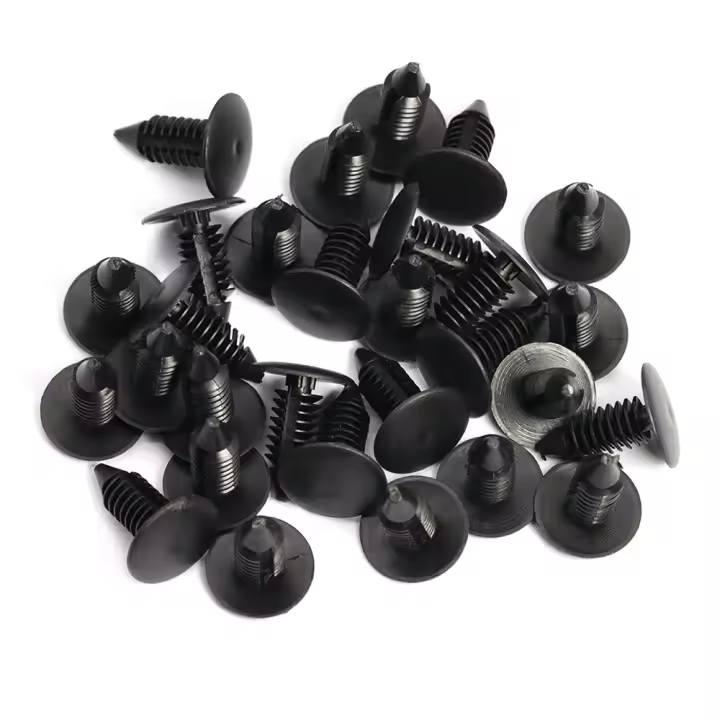 10Pcs Clip De Automóvil Nylon Para Agujero De 8mm Retenedor De Plástico Para Guardabarros Parachoques De GM Ford - 1