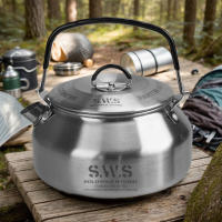 Cacerola De Acero Inoxidable Para Camping Y Senderismo Portátil Con Asa Antideslizante Ultraligera Para Hervir Agua En Estufa - details 3