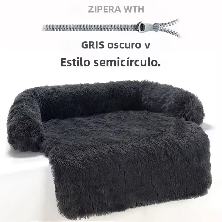 Sofá Para Mascotas Con Capa De Peluche Larga Y Cálida Protector De Muebles Lavable Y Desmontable Fundas Para Sofá Impermeable Para Invierno Accesorios Para Perros Y Gatos - 1