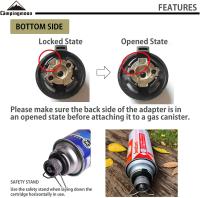 Adaptador De Tanque De Gas Z10 Para Estufa De Camping Al Aire Libre Con 10 Quemadores Head Uso Manual Material Metálico - details 4