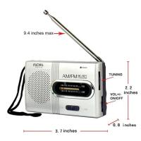 Mini Radio AM FM Radio portátil con pilas La mejor recepción más duradera para correr Caminar Caja de sonido en casa - details 7