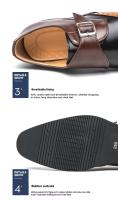 Nuevos Zapatos De Cuero Para Hombre Loafers Formales Casuales Con Hebilla Talla Extra Grande 46 47 48 Estilo Británico - details 4
