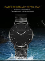 Reloj De Negocios Para Hombre Hannah Martin Movimiento Japonés De Cuarzo Acero Inoxidable Ultrafino Estilo Casual Plata Negra - details 20