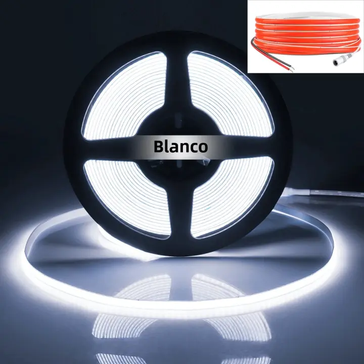 Tira LED COB Para Gabinete Luz De Librería Armario Dimmable 12V 5MM 1M 2M 3M 4M 5M Neón Tape Decoración De Bicicleta - 1