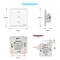 Interruptor De Cortina Inteligente LoraTap Tuya Smart Life Botón Empuñadura 80*80 Motor Eléctrico Compatible Con Alexa Y Google Assistant - details 9