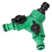 Conector De Jardín 2 En 1 Adaptador De Tubo De Agua Válvula De Tres Caminos En Forma De Y Con Interruptor Plástico Para Jardín - details 8