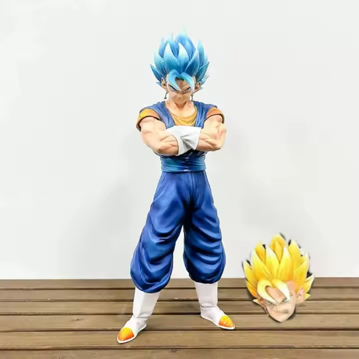 Figura De Acción Dragon Ball 31cm Vegetto Postura De Abrazo Al Pecho Super Saiyan Figura Gk Pvc Modelo Estatua Regalo De Navidad Para Adolescentes Y Adultos - 1