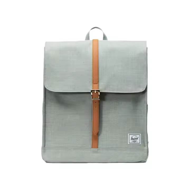 Mochila Verde Herschel City MId-Volume Iceberg Green Crosshatch 16L - 1