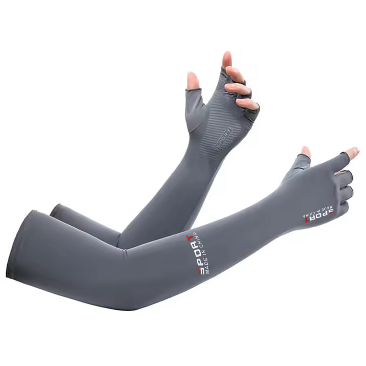 Mangas De Protección Solar Para Verano Antideslizantes En Color Sólido Para Correr Ciclar Y Baloncesto Mangas De Poliéster Unisex - 1