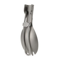 Set De Cocina Ultraligero Lixada 300ml/350ml/550ml/650ml Taza De Titanio Con Cuchara Plegable Para Acampar Senderismo Y Escalada - details 3