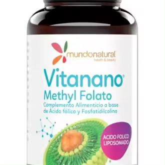 Mundo Natural Vitanano Methy Folato Liposomado 30 Cápsulas - 1