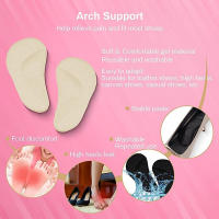 Almohadillas Ortopédicas Para Niños Insertos Para Zapatos Soporte De Arco Ajustable Antideslizante Suave Alivio Del Dolor De Plantar Fasciitis Y Planos Silicona Gel Insoles - details 1