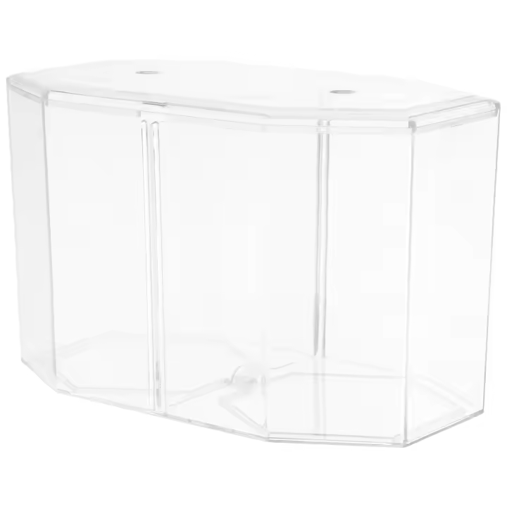 Acuario Octogonal Para Peces Betta Y Guppys Caja De Incubación De Alimentos Acrílico Transparente Para Reproducción De Peces En El Hogar - 1