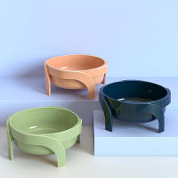 Cuenco De Alimentos Para Gatos Y Perros Alto Con Protector De Cuello Universal Antideslizante Material Plástico Forma Redondeada - details 1