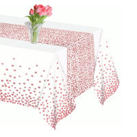 Mantel Rectangular Negro Y Oro 54x108 Pulgadas (137x274 Cm) Para Fiestas Suministros De Halloween Y Navidad Impermeable Desechable Resistente Al Aceite - details 2