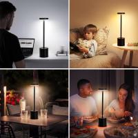 Lámpara De Mesa LED Con Sensor De Toque Luz Nocturna Recargable Sin Cable Para Decoración De Habitación Restaurante Hotel Bar - details 6
